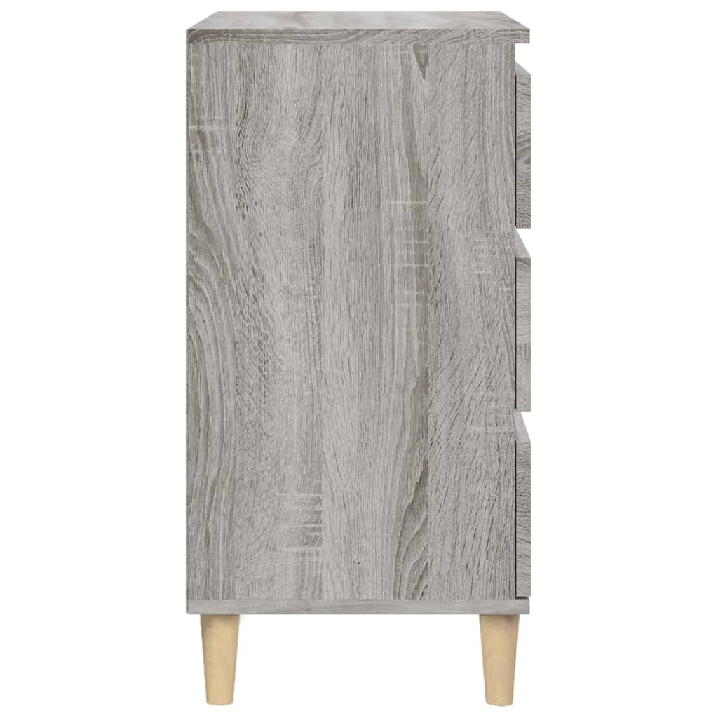 Κομοδίνο Γκρι Sonoma 40x35x70 εκ. από Επεξεργασμένο Ξύλο - Pakobazaar