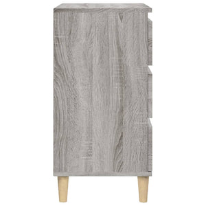 Κομοδίνο Γκρι Sonoma 40x35x70 εκ. από Επεξεργασμένο Ξύλο - Pakobazaar