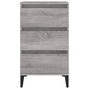 Κομοδίνο Γκρι Sonoma 40x35x70 εκ. από Επεξεργασμένο Ξύλο - Pakobazaar