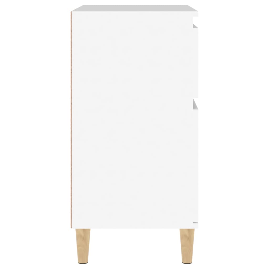 Συρταριέρα Λευκή 60 x 35 x 70 εκ. από Επεξεργασμένο Ξύλο