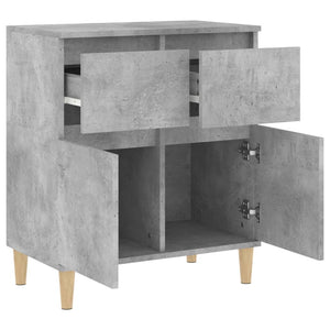 Ντουλάπι Γκρι Σκυροδέματος 60x35x70 εκ. Επεξεργασμένο Ξύλο