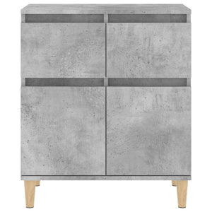 Ντουλάπι Γκρι Σκυροδέματος 60x35x70 εκ. Επεξεργασμένο Ξύλο