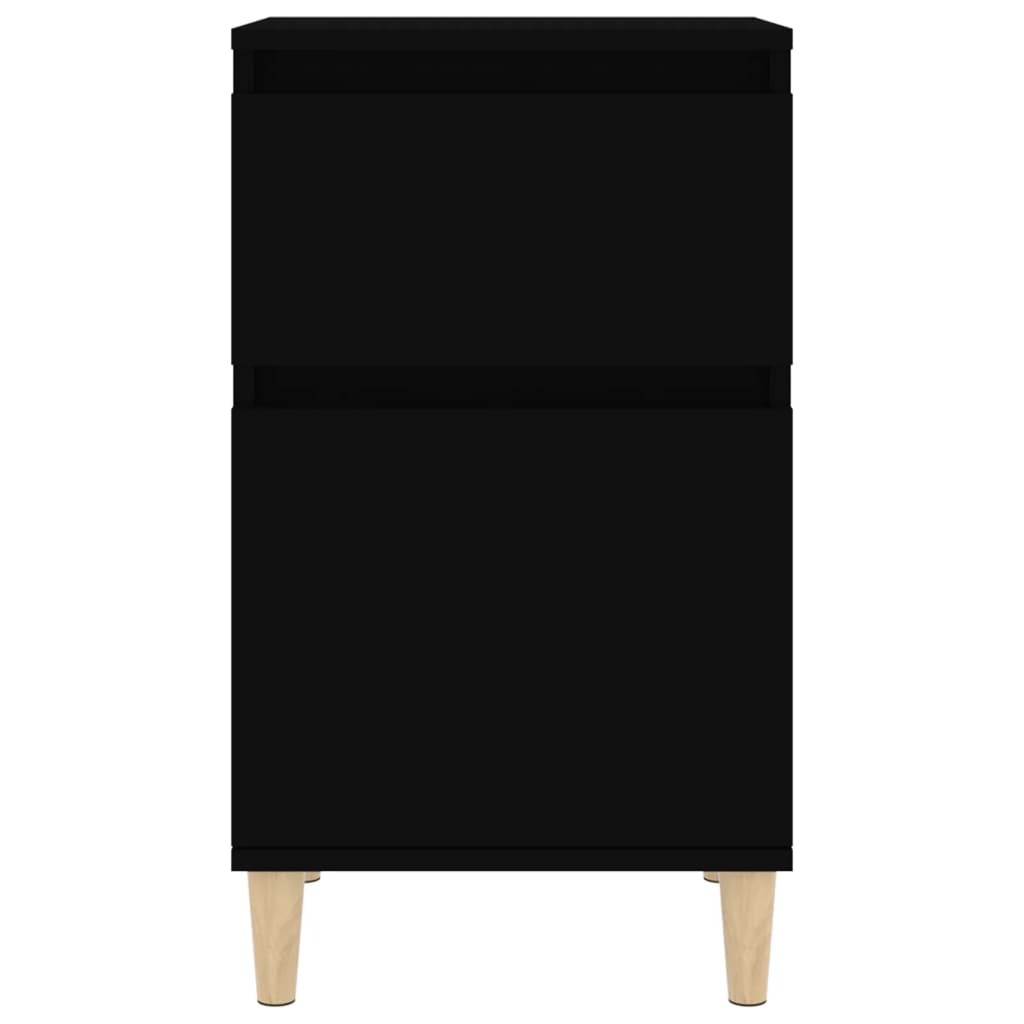 Κομοδίνο Μαύρο 40 x 35 x 70 εκ.