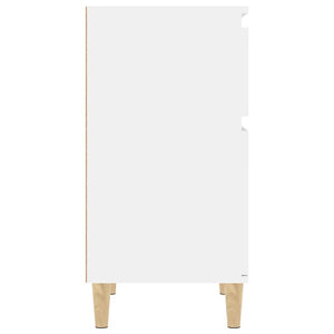 Κομοδίνα 2 τεμ. Γυαλιστερό Λευκό 40x35x70 εκ.