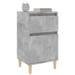 Κομοδίνο Γκρι Σκυροδέματος 40x35x70 εκ. - Pakobazaar