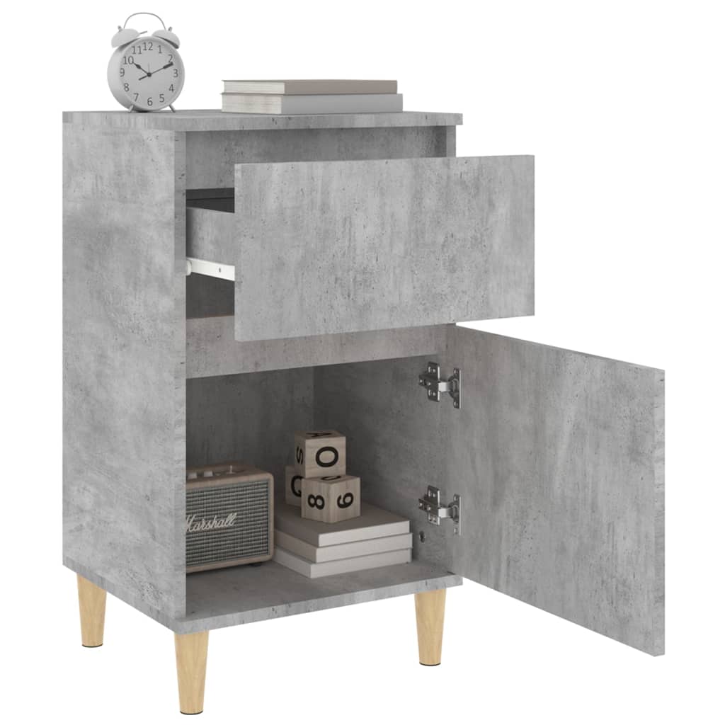 Κομοδίνο Γκρι Σκυροδέματος 40x35x70 εκ. - Pakobazaar