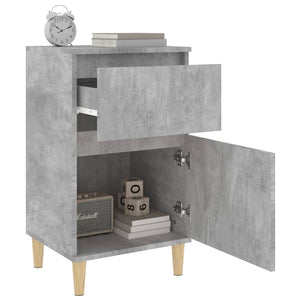 Κομοδίνο Γκρι Σκυροδέματος 40x35x70 εκ. - Pakobazaar