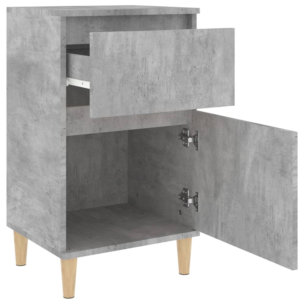 Κομοδίνο Γκρι Σκυροδέματος 40x35x70 εκ. - Pakobazaar