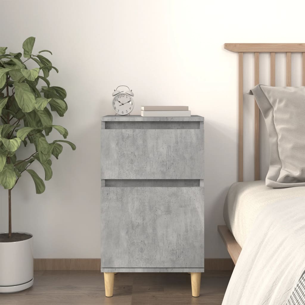 Κομοδίνο Γκρι Σκυροδέματος 40x35x70 εκ. - Pakobazaar