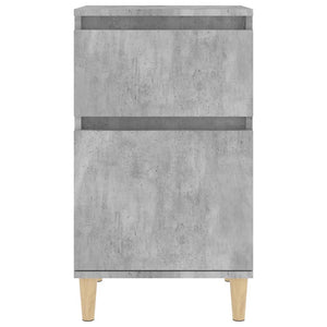Κομοδίνα 2 τεμ. Γκρι Σκυροδέματος 40x35x70 εκ. - Pakobazaar