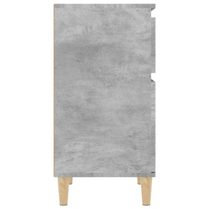 Κομοδίνα 2 τεμ. Γκρι Σκυροδέματος 40x35x70 εκ. - Pakobazaar