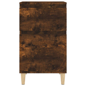 Κομοδίνα 2 τεμ. Καπνιστή Δρυς 40x35x70 εκ. - Pakobazaar