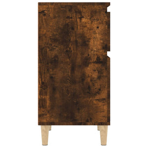 Κομοδίνα 2 τεμ. Καπνιστή Δρυς 40x35x70 εκ. - Pakobazaar