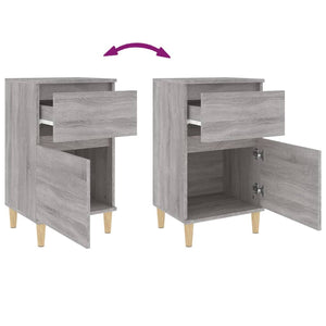 Κομοδίνο Γκρι Sonoma 40x35x70 εκ.
