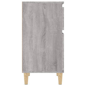 Κομοδίνα 2 τεμ. Γκρι Sonoma 40x35x70 εκ.