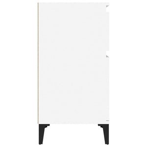 Κομοδίνα 2 τεμ. Λευκά 40 x 35 x 70 εκ. - Pakobazaar