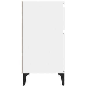 Κομοδίνα 2 τεμ. Γυαλιστερό Λευκό 40x35x70 εκ.
