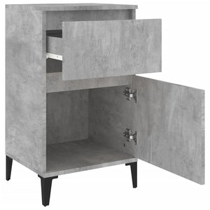Κομοδίνα 2 τεμ. Γκρι Σκυροδέματος 40x35x70 εκ.