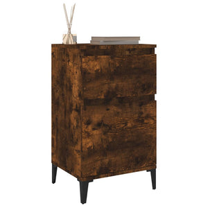 Κομοδίνα 2 τεμ. Καπνιστή Δρυς 40x35x70 εκ. - Pakobazaar