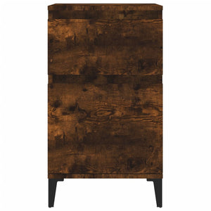 Κομοδίνα 2 τεμ. Καπνιστή Δρυς 40x35x70 εκ. - Pakobazaar