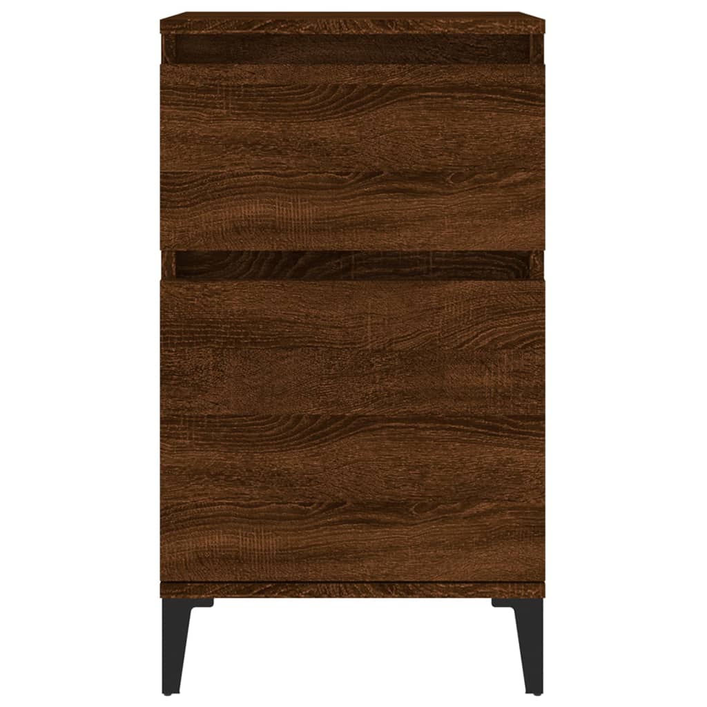 Κομοδίνο Καφέ Δρυς 40x35x70 εκ.