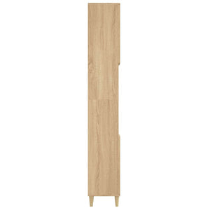 Ντουλάπι Μπάνιου Sonoma Δρυς 30x30x190 εκ. Επεξεργασμένο Ξύλο