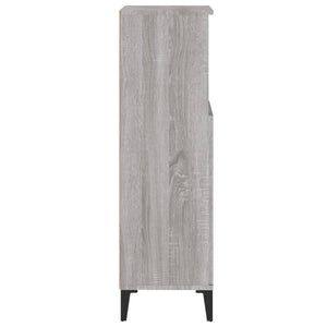 Ντουλάπι Μπάνιου Γκρι Sonoma 30x30x100 εκ. Επεξεργασμένο Ξύλο