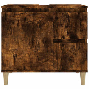Ντουλάπι Μπάνιου Καπνιστή Δρυς 65x33x60 εκ. Επεξεργασμένο Ξύλο - Pakobazaar