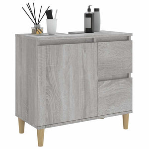 Ντουλάπι Μπάνιου Γκρι Sonoma 65x33x60 εκ. Επεξεργασμένο Ξύλο - Pakobazaar