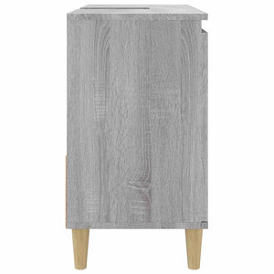 Ντουλάπι Μπάνιου Γκρι Sonoma 65x33x60 εκ. Επεξεργασμένο Ξύλο - Pakobazaar
