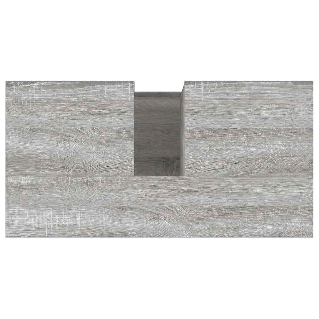 Ντουλάπι Μπάνιου Γκρι Sonoma 65x33x60 εκ. Επεξεργασμένο Ξύλο - Pakobazaar