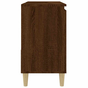 Ντουλάπι Μπάνιου Καφέ Δρυς 65x33x60 εκ. Επεξεργασμένο Ξύλο