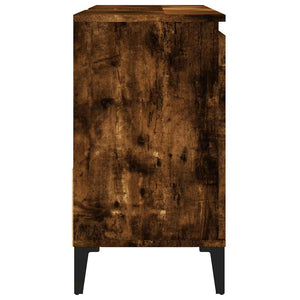 Ντουλάπι Μπάνιου Καπνιστή Δρυς 65x33x60 εκ. Επεξεργασμένο Ξύλο - Pakobazaar