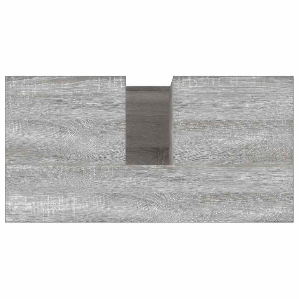 Ντουλάπι Μπάνιου Γκρι Sonoma 65x33x60 εκ. Επεξεργασμένο Ξύλο