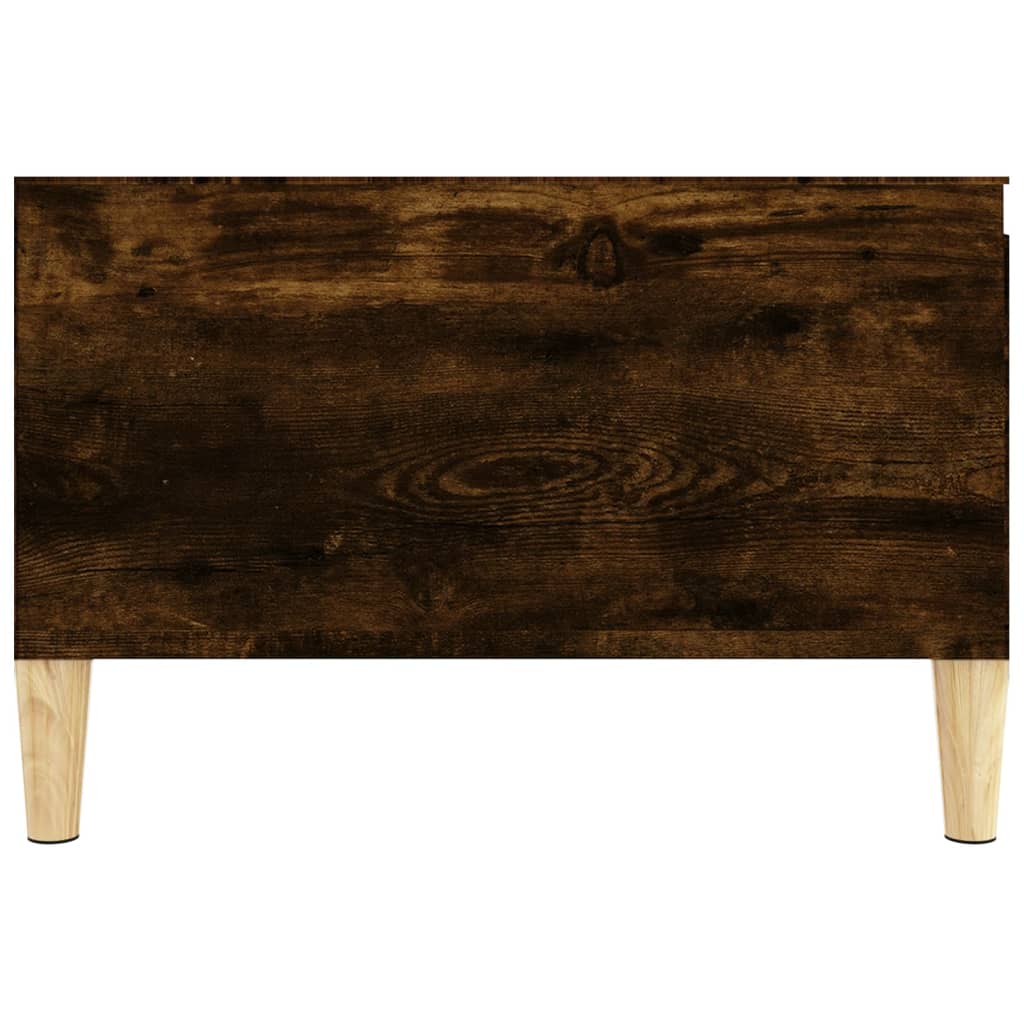 Τραπεζάκι Σαλονιού Καπνιστή Δρυς 55x55x36,5εκ. Επεξεργασμ. Ξύλο