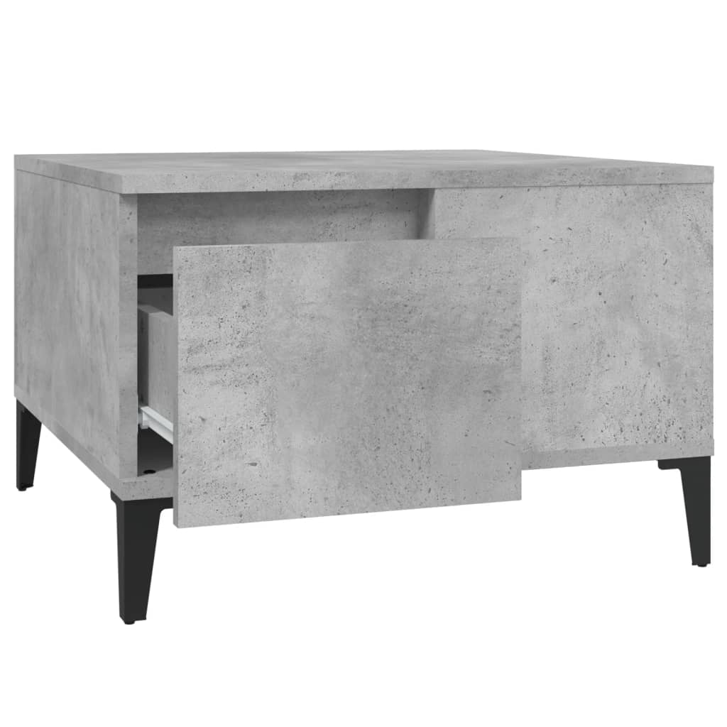 Τραπεζάκι Σαλονιού Γκρι Σκυρ. 55x55x36,5 εκ. Επεξεργ. Ξύλο