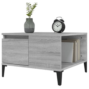 Τραπεζάκι Σαλονιού Γκρι Sonoma 55x55x36,5εκ. Επεξεργασμένο Ξύλο