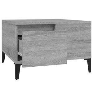 Τραπεζάκι Σαλονιού Γκρι Sonoma 55x55x36,5εκ. Επεξεργασμένο Ξύλο