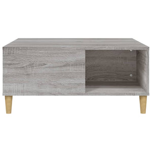 Τραπεζάκι Σαλονιού Γκρι Sonoma 80x80x36,5εκ. Επεξεργασμένο Ξύλο