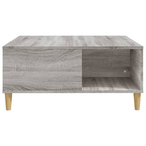 Τραπεζάκι Σαλονιού Γκρι Sonoma 80x80x36,5εκ. Επεξεργασμένο Ξύλο