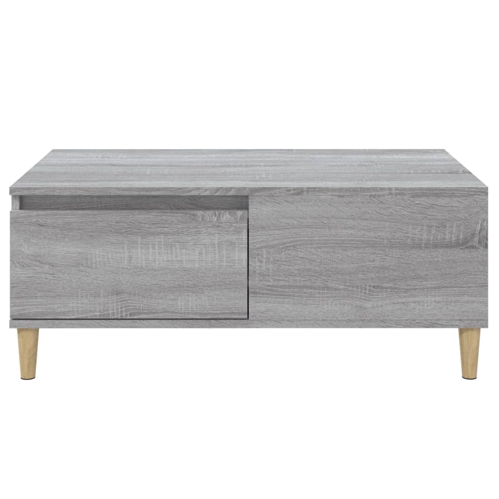 Τραπεζάκι Σαλονιού Γκρι Sonoma 90x50x36,5εκ. Επεξεργασμένο Ξύλο