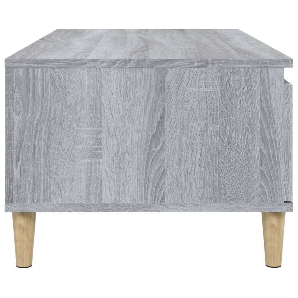 Τραπεζάκι Σαλονιού Γκρι Sonoma 90x50x36,5εκ. Επεξεργασμένο Ξύλο