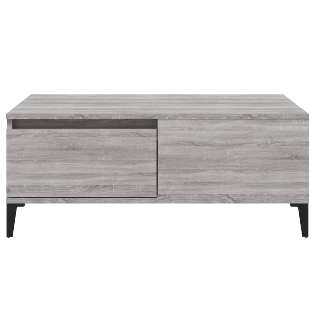 Τραπεζάκι Σαλονιού Γκρι Sonoma 90x50x36,5εκ. Επεξεργασμένο Ξύλο