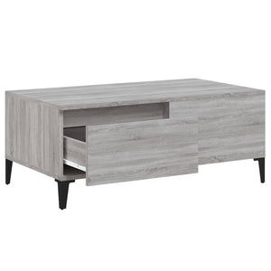 Τραπεζάκι Σαλονιού Γκρι Sonoma 90x50x36,5εκ. Επεξεργασμένο Ξύλο