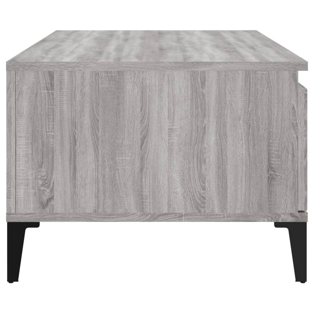 Τραπεζάκι Σαλονιού Γκρι Sonoma 90x50x36,5εκ. Επεξεργασμένο Ξύλο