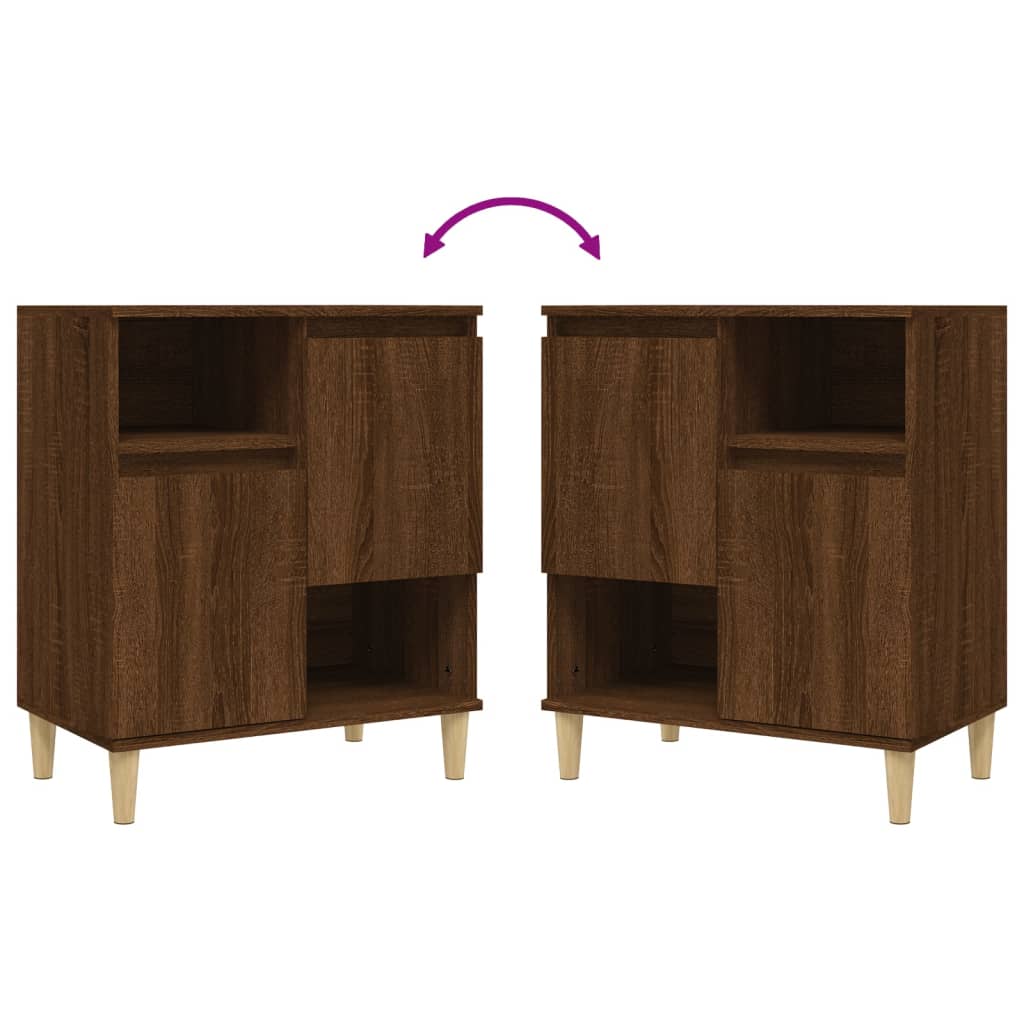 Μπουφές Καφέ Δρυς 60x35x70 εκ. από Επεξεργασμένο Ξύλο