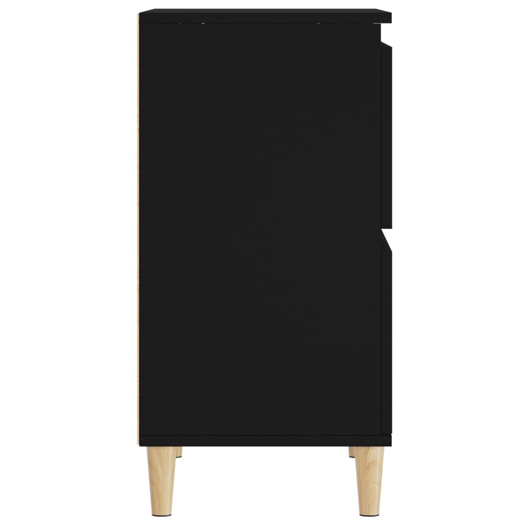 Ντουλάπι Μαύρο 60x35x70 εκ. από Επεξεργασμένο Ξύλο