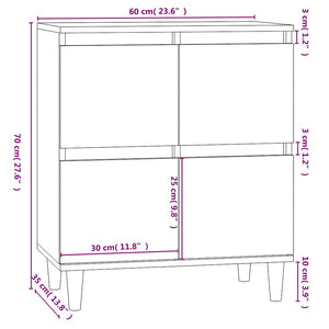 Ντουλάπι Γκρι Sonoma 60x35x70 εκ. από Επεξεργασμένο Ξύλο