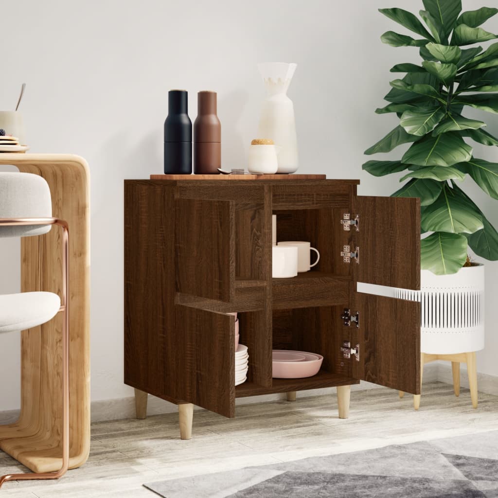 Μπουφές Καφέ Δρυς 60x35x70 εκ. από Επεξεργασμένο Ξύλο