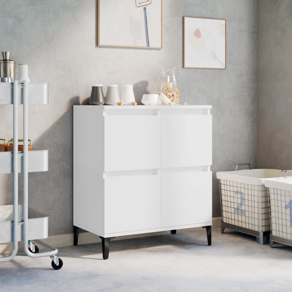 Συρταριέρα Λευκή 60 x 35 x 70 εκ. από Επεξεργασμένο Ξύλο - Pakobazaar